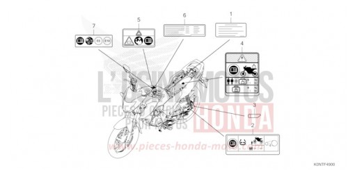 CAUTION LABEL CBF125MEFT de 2026